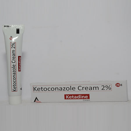 Product Name: KETADINE, Compositions of KETADINE are Ketoconazole Cream 2% - Alencure Biotech Pvt Ltd