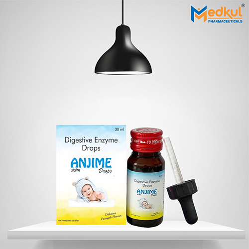 Product Name: Anzime, Compositions of Anzime are Digestive Enzyme Drops - Medkul Pharmaceuticals