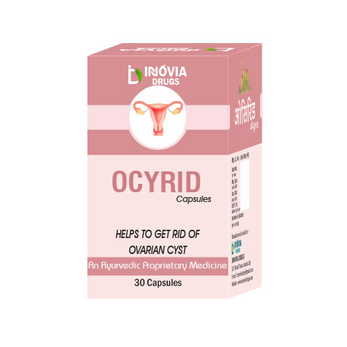 Product Name: Ocyrid, Compositions of Ocyrid are Helps to Get rid of ovarian cyst - Innovia Drugs