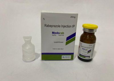 Product Name: Medorab, Compositions of Medorab are Rabeprazole 20mg Injection - Medofy Pharmaceutical