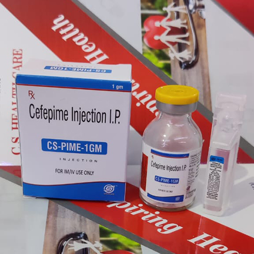 Product Name: CS PIME 1GM, Compositions of CS PIME 1GM are Cefepime Injection I.P. - C.S Healthcare