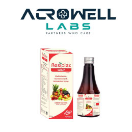 Product Name: Resiplex, Compositions of Resiplex are Multivitamin, Multimineral & Antioxidant Syrup - Acrowell Labs Private Limited