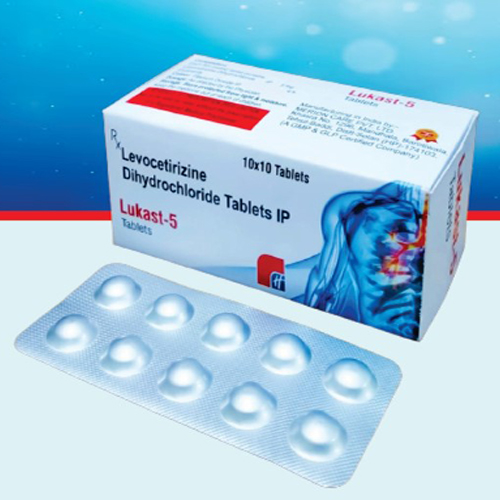 Product Name: Lukast 5, Compositions of Lukast 5 are Levocetirizine Dihydrochloride Tablets IP - Healthkey Life Science Private Limited