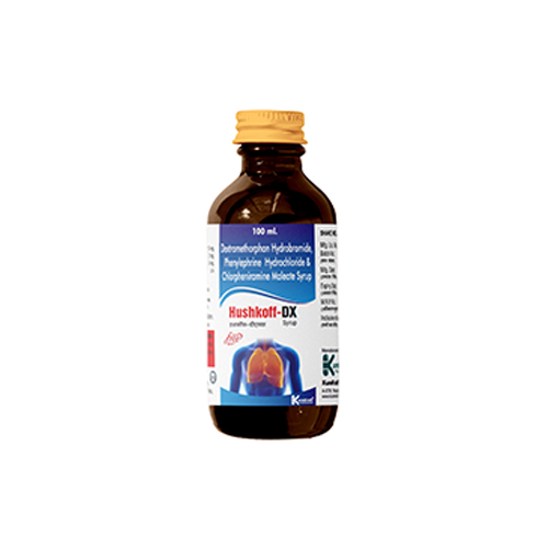 Product Name: HushkoffDX, Compositions of HushkoffDX are Dextromethorphan Combination - KureKraft Pharmaceuticals