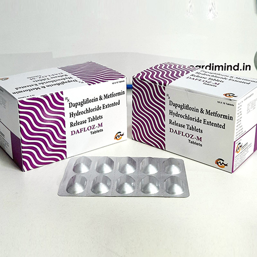 Product Name: Dafloz M, Compositions of Dafloz M are Dapagliflozin & Metfortin Hydrochloride Extended Release Tablets - Cardimind Pharmaceuticals