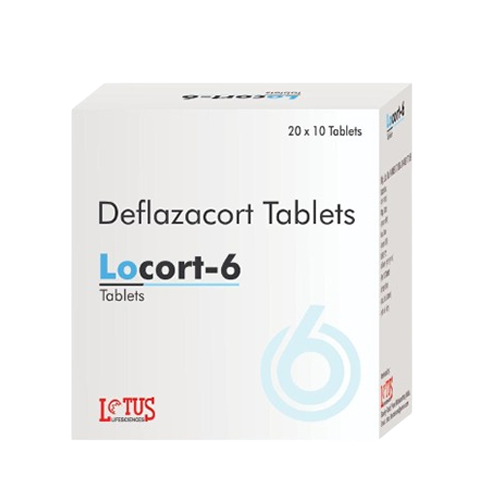 Product Name: Locort 6, Compositions of Locort 6 are Deflazacort Tablets  - Jonathan Biocare