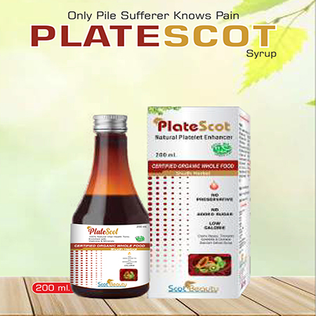 Product Name: Platescot, Compositions of Platescot are Only  Pile Sufferer Knows Pain - Scothuman Lifesciences