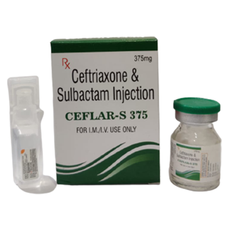 Product Name: Ceflar S 375, Compositions of Ceflar S 375 are Ceftriaxone & Sulbactam For Injection - Kevlar Healthcare Pvt Ltd
