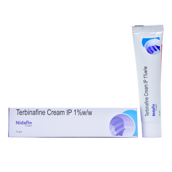 Product Name: NIDAFIN, Compositions of Terbinafine Hydrochloride 1% w/w are Terbinafine Hydrochloride 1% w/w - Fawn Incorporation