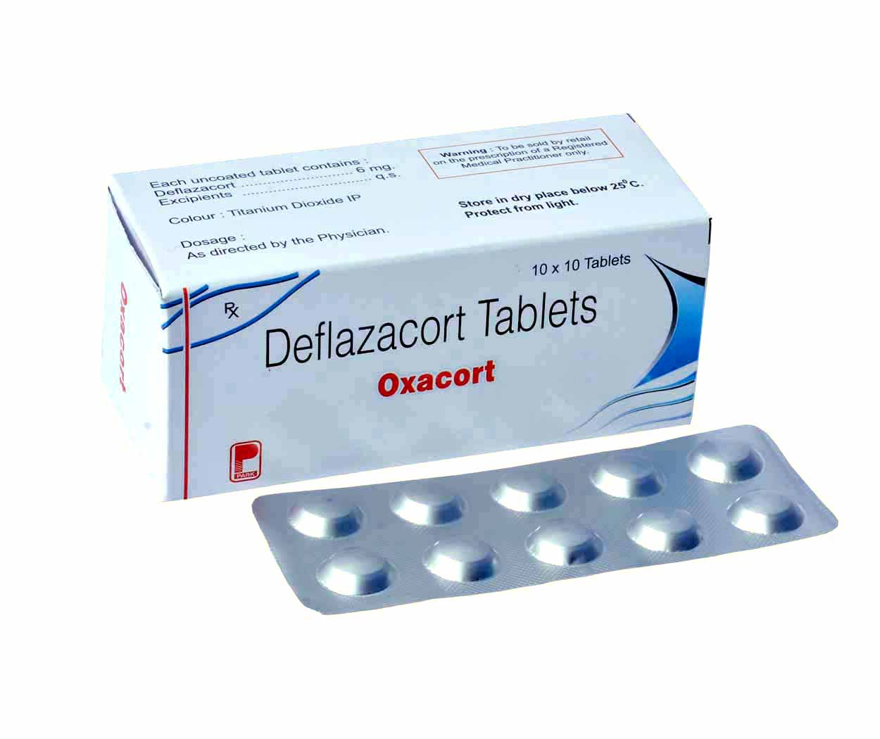Product Name: Oxacort, Compositions of Oxacort are Deflazacort Tablets - Park Pharmaceuticals