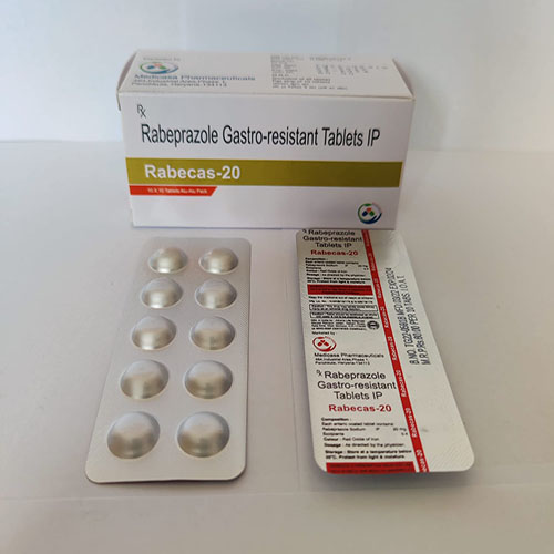 Product Name: Rebacas 20, Compositions of Rebacas 20 are Rebeprazole Gastro-resistant Tablet Ip - Medicasa Pharmaceuticals