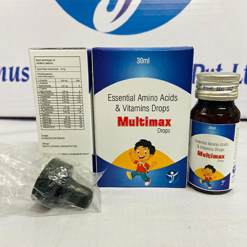 Product Name: MULTIMAX, Compositions of MULTIMAX are ESSENTIAL AMINO ACIDS & VITAMINS - Janus Biotech