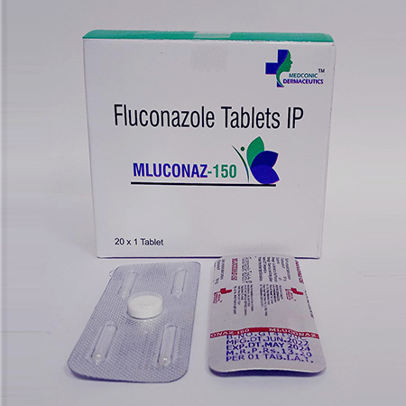 Product Name: Mluconaz 150, Compositions of Mluconaz 150 are Fluconazole Tablets IP - Ronish Bioceuticals