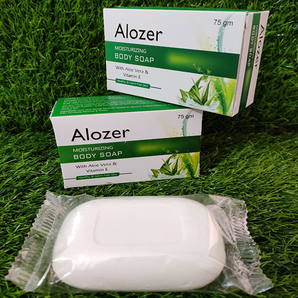 Product Name: Alozer, Compositions of Alozer are Moisturizing Bady Soap - Anista Healthcare