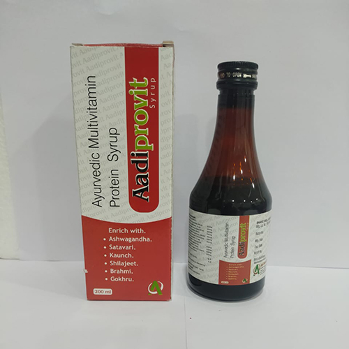 Product Name: Aadiprovit, Compositions of Aadiprovit are Ayurvedic Multivitamin Protien Syrup - Aadi Herbals Pvt. Ltd