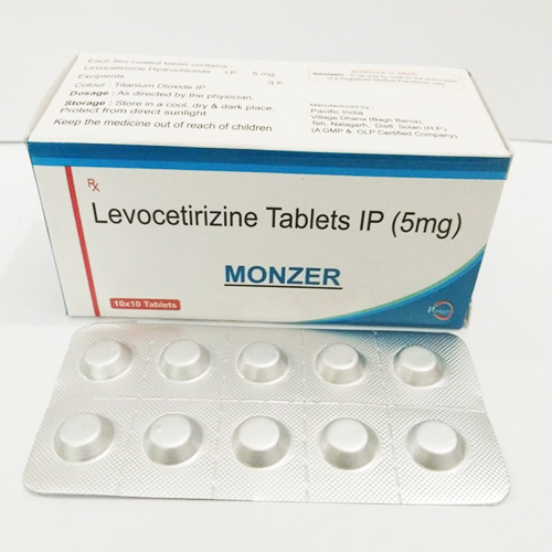 Product Name: MONZER Tablets, Compositions of MONZER Tablets are Levocetrizine 5mg - JV Healthcare
