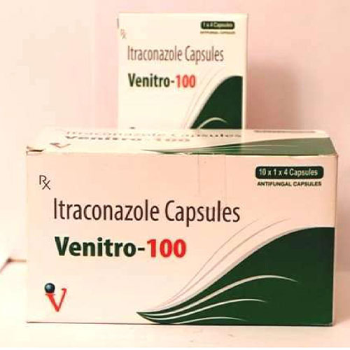 Product Name: Venitro 100, Compositions of Venitro 100 are Itraconazole - Venix Global Care Private Limited