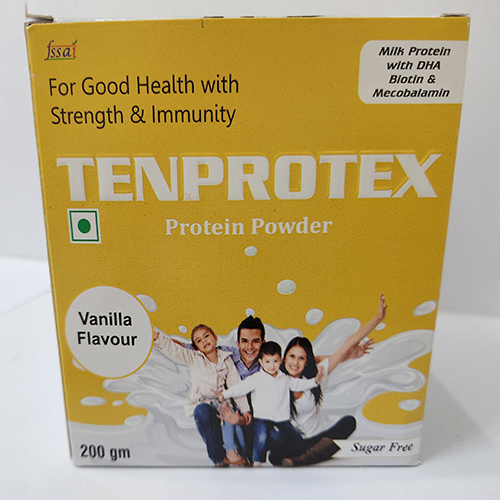 Product Name: Tenprotex Vanilla Flavour, Compositions of Tenprotex Vanilla Flavour are For Good Health With Strength And Immunity - Bkyula Biotech