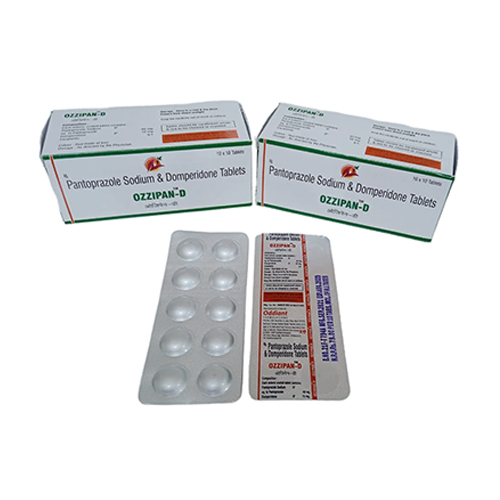 Product Name: Ozzipan D, Compositions of Ozzipan D are Pantoprazole 40 MG + Domperidone 10 MG - Oddiant Formulations
