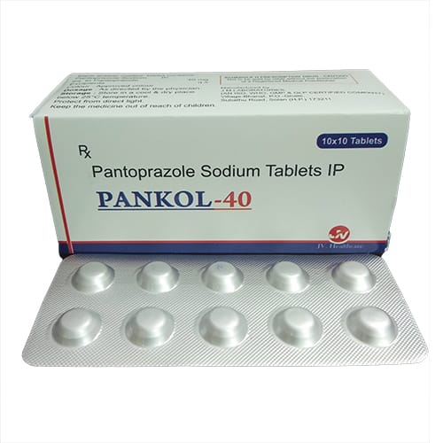 Product Name: PANKOL 40, Compositions of PANKOL 40 are Pantoprazole sodium  - JV Healthcare