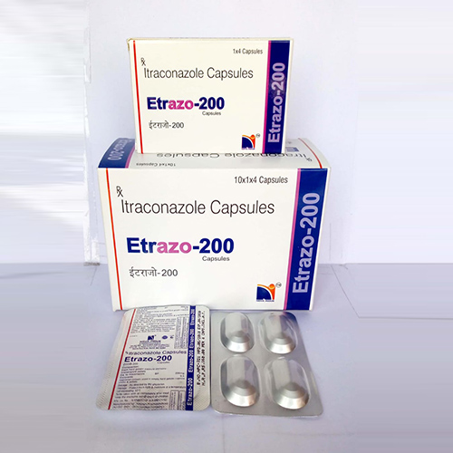 Product Name: Etrazo 200, Compositions of Etrazo 200 are Itraconazole Capsules - Nova Indus Pharmaceuticals