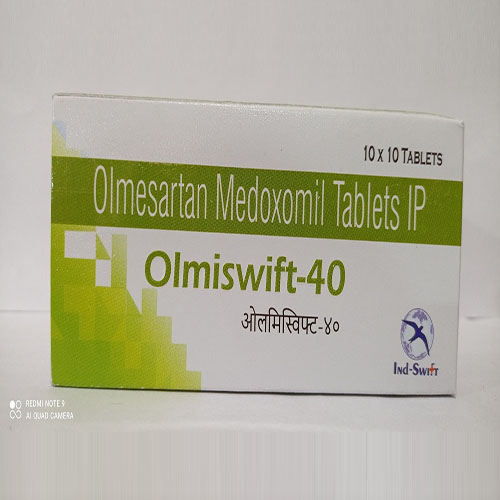 Product Name: Olmiswift 40, Compositions of Olmiswift 40 are Olmesartan Medoxomil Tablets IP - Yazur Life Sciences