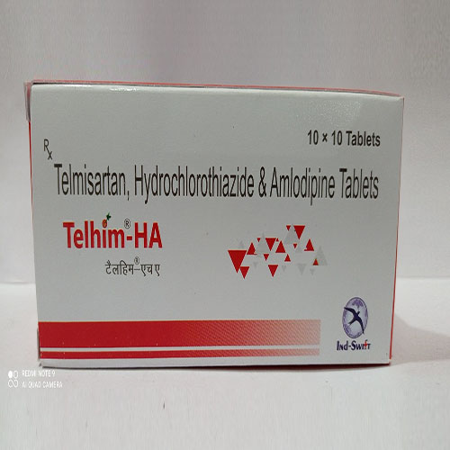 Product Name: Telhim HA, Compositions of Telhim HA are Telmisartan Hydrochlorothiazide & Amplodine Tablets - Yazur Life Sciences