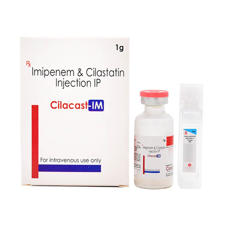 Product Name: CILACAST IM, Compositions of CILACAST IM are Imipenem & Cilastatin Injection IP - Cista Medicorp
