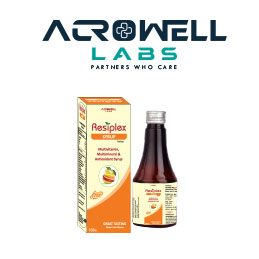 Product Name: Resiplex, Compositions of Resiplex are Multivitamin, Multimineral & Antioxidant Syrup - Acrowell Labs Private Limited