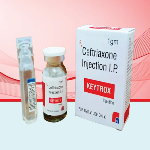 Product Name: KEYTROX, Compositions of KEYTROX are Ceftriaxone Injection I.P. - Healthkey Life Science Private Limited