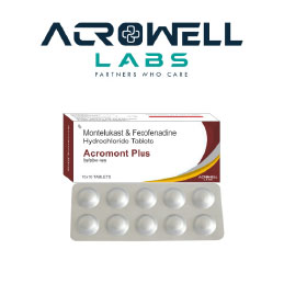 Product Name: Acromont Plus, Compositions of Acromont Plus are Montelukast and Fexoconazole HCL Tabelts - Acrowell Labs Private Limited