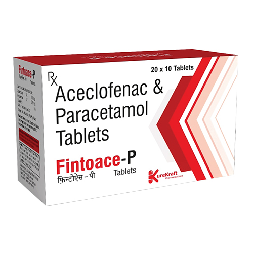 Product Name: FintoaceP, Compositions of FintoaceP are Aceclofenac & Paracetamol - KureKraft Pharmaceuticals