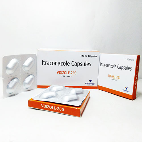 Product Name: Voizole 200, Compositions of Voizole 200 are Itraconazole 200 mg  - Voizmed Pharma Private Limited