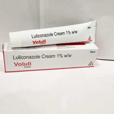 Product Name: Voluli, Compositions of Voluli are Luliconazole Cream 1% w/w - Arvoni Lifesciences Private Limited