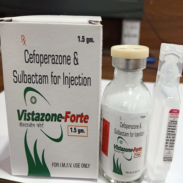 Product Name: Vistazone Forte, Compositions of Vistazone Forte are Cefoperazone & Sulbactam for Injection - Biovista Lifesciences