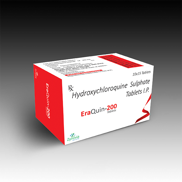 Product Name: EraQuin 200, Compositions of EraQuin 200 are Hydroxychloroquine Sulphate - Zynovia Lifecare