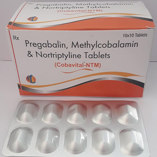 Product Name: Cobavital NTM, Compositions of Cobavital NTM are Pregablin,Methylcobalamin & Nortriptyline Tablets - Macro Labs Pvt Ltd
