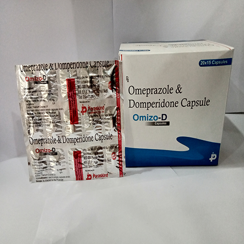 Product Name: Omizo D, Compositions of Omizo D are Omeprazole & Domperidone Capsules - Paraskind Healthcare