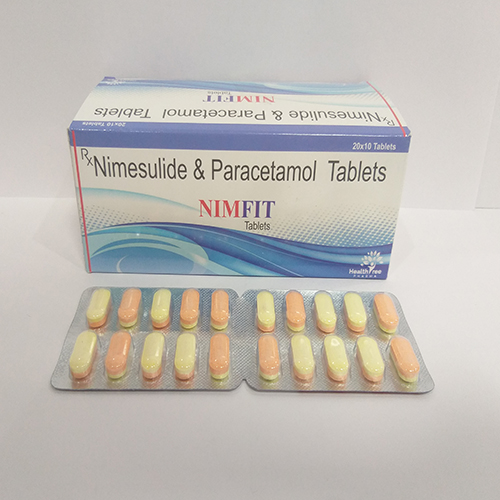 Product Name: Nimfit, Compositions of Nimfit are Nimesulide & Paracetamol Tablets - Healthtree Pharma (India) Private Limited