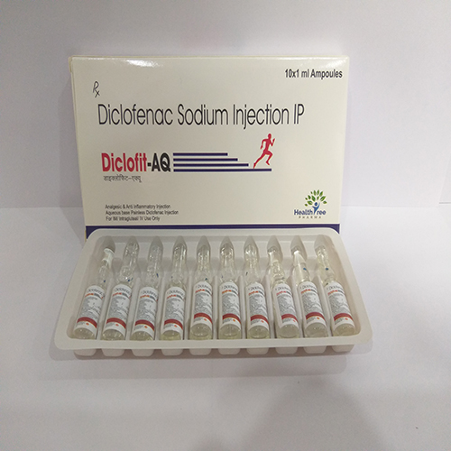 Product Name: Diclofit AQ, Compositions of Diclofit AQ are Diclofenac Sodium Injection IP - Healthtree Pharma (India) Private Limited