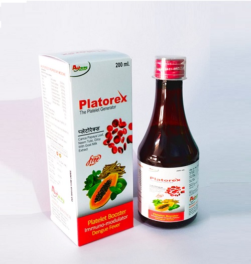 Product Name: Platorex, Compositions of Platorex are The Platelet Generator - Aidway Biotech