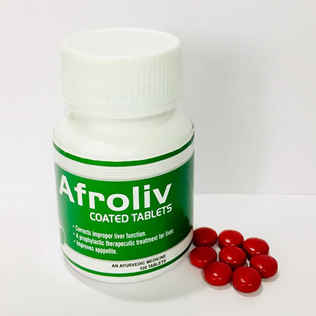 Product Name: Afroliv, Compositions of Afroliv are An Ayurvedic Proprietary Medicine - Medilente Pharma Private Limited