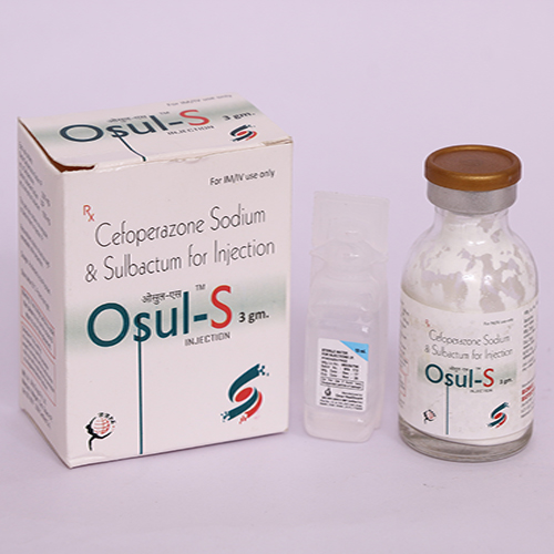 Product Name: OSUL S, Compositions of OSUL S are Cefoperazone Sodium & Sulbactam for Injection - Biomax Biotechnics Pvt. Ltd