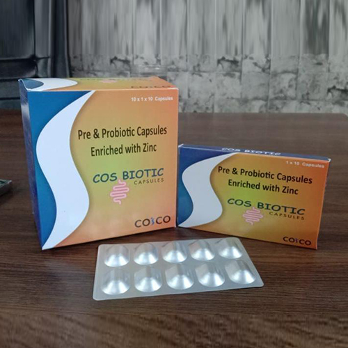 Product Name: Cos Biotic, Compositions of Cos Biotic are Pre and Probiotic Enriched with Zinc - Jonathan Formulations