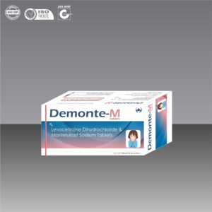 Product Name: Demonte M, Compositions of Demonte M are Levocetrizine Dihydrochloride & Montelukast Sodium Tablets - Haustus Biotech Pvt. Ltd.