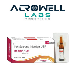 Product Name: Ronizin 100, Compositions of Ronizin 100 are Iron Sucrose Injection USP - Acrowell Labs Private Limited