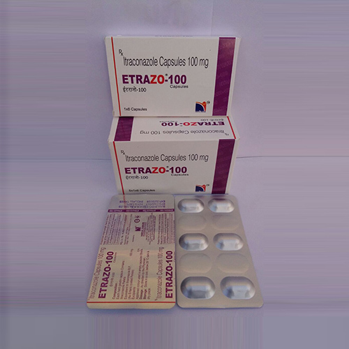 Product Name: Etrazo 100, Compositions of Etrazo 100 are Itraconazole Capsules 100 mg - Nova Indus Pharmaceuticals