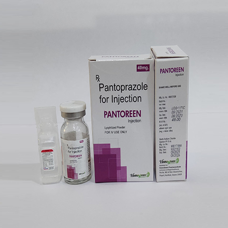 Product Name: Pentoreen, Compositions of Pentoreen are Pantoprazole for Injection - Abigail Healthcare