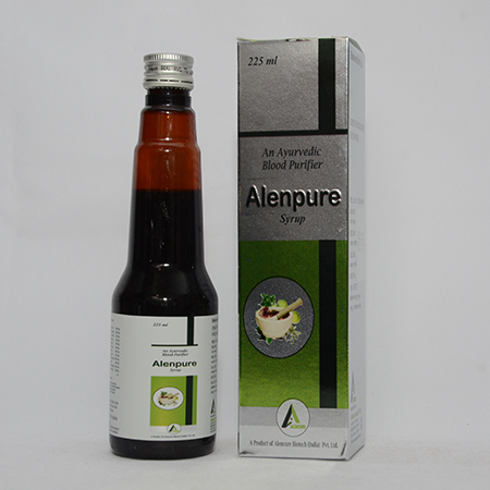 Product Name: ALENPURE, Compositions of ALENPURE are An Ayurvedic Blood Purifier - Alencure Biotech Pvt Ltd