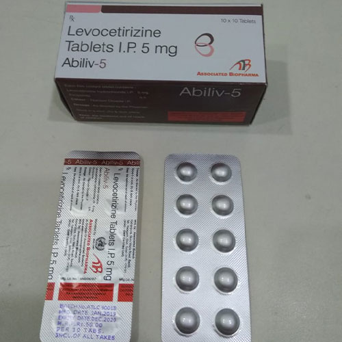 Product Name: Abiliv 5, Compositions of Abiliv 5 are Levocetirizine - Associated Biopharma